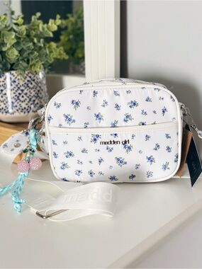 Madden Girl Floral Camera Bag NWT Cherry Charms Crossbody Purse
